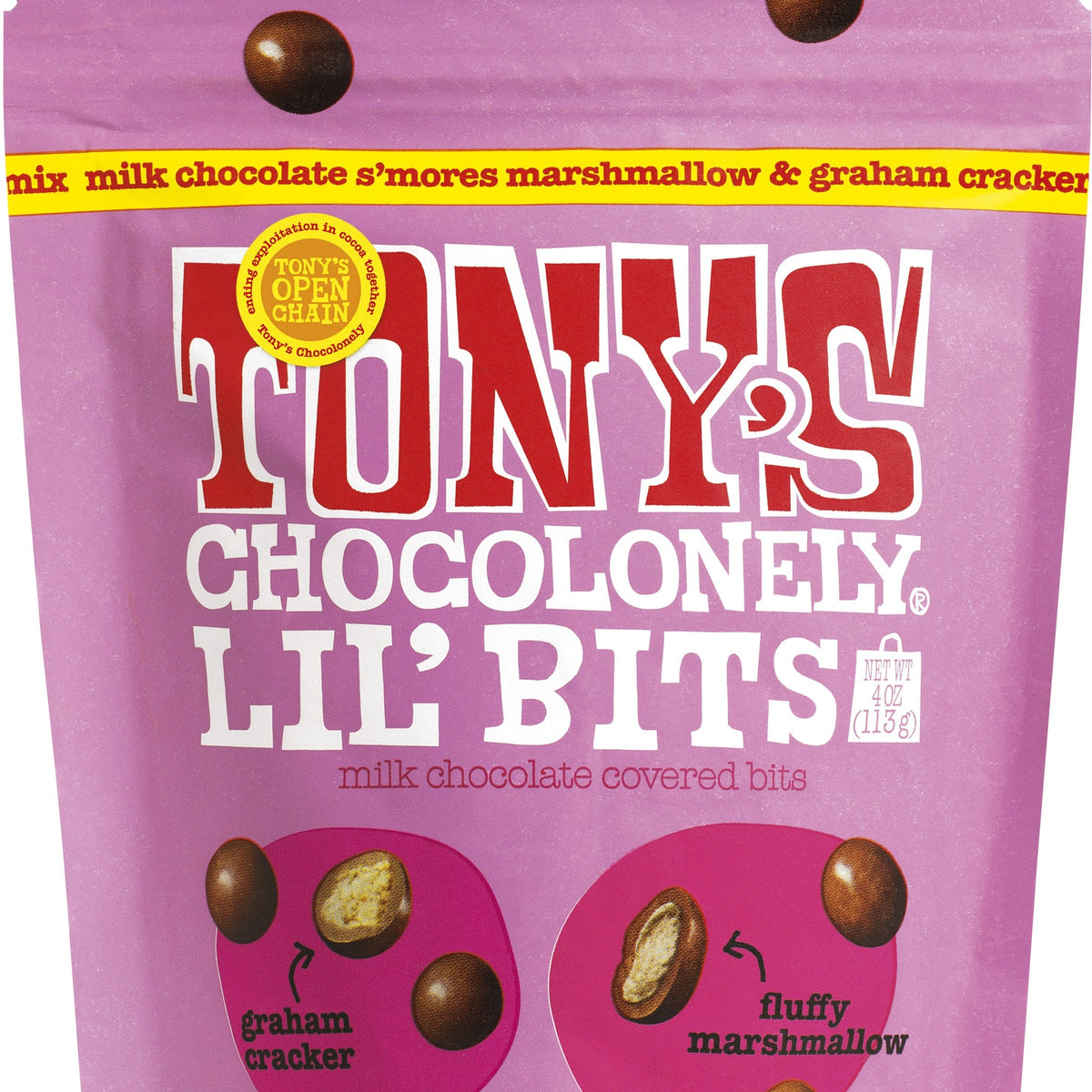 Tony's Chocolonely Lil' Bits Chocolate con Leche S'mores