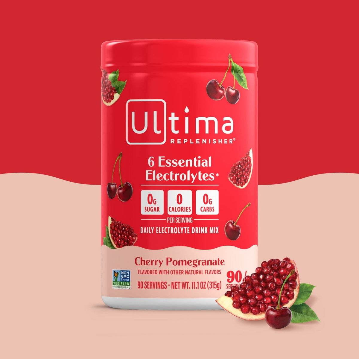 Ultima Replenisher Electrolitos en Polvo Cereza y Granada