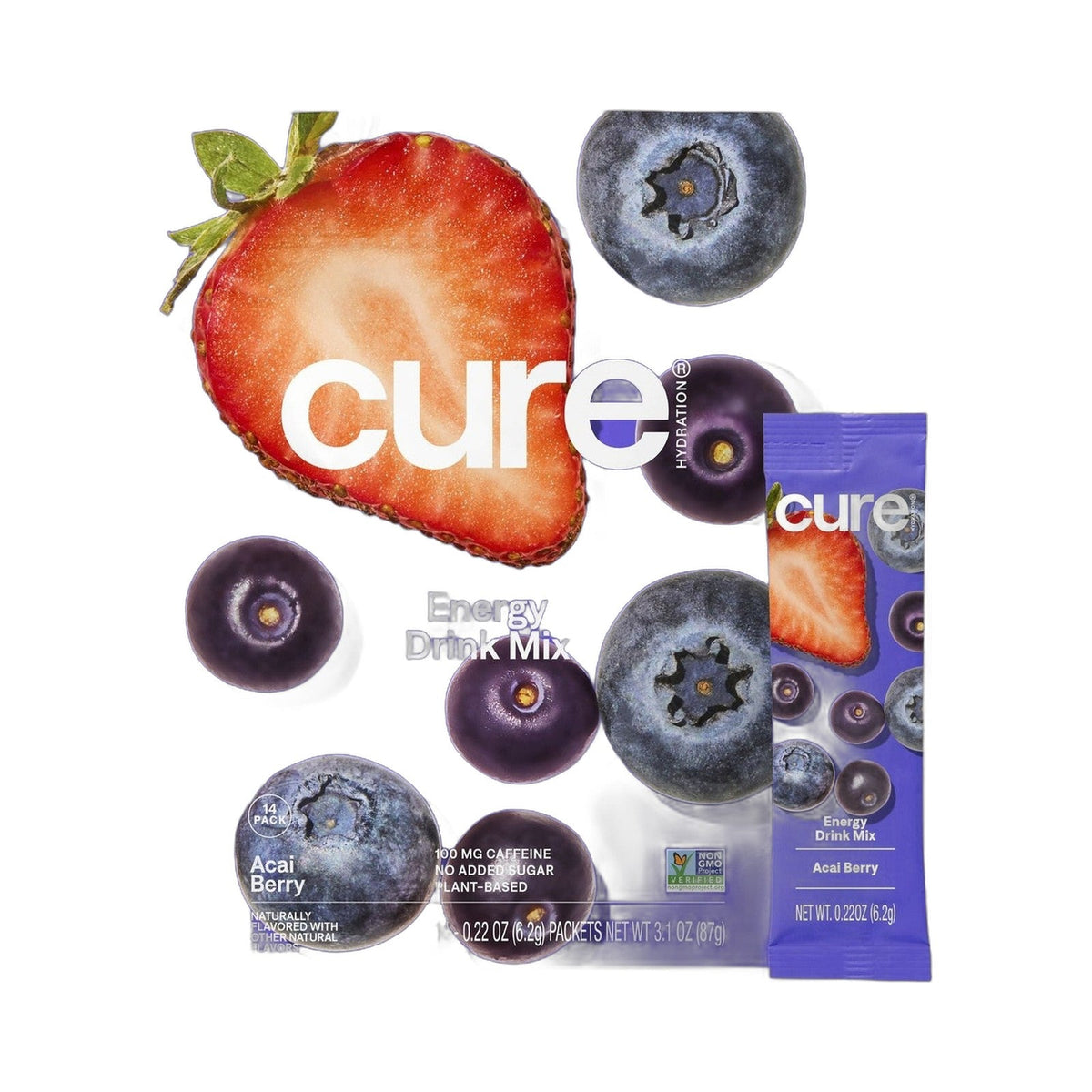 Cure Hydration Electrolitos En Polvo Açaí
