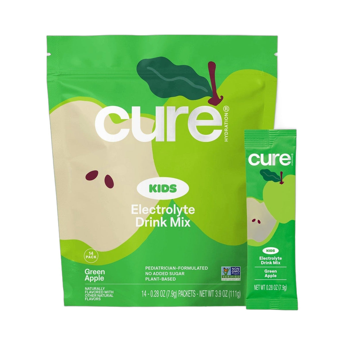 Cure Hydration Electrolitos En Polvo Manzana Verde