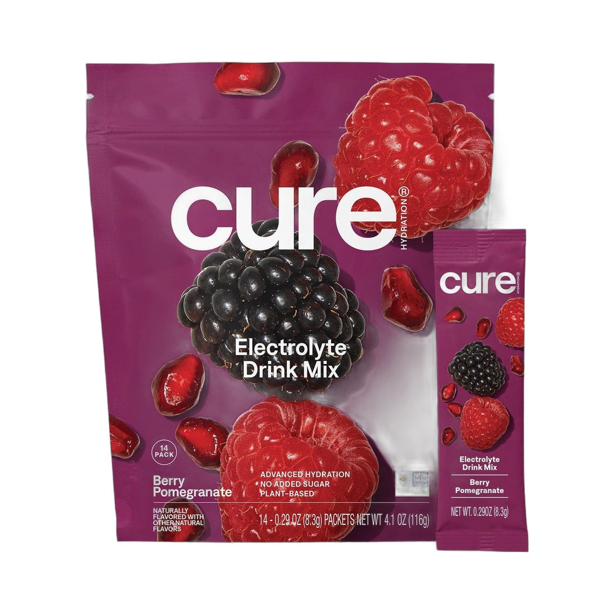 Cure Hydration Electrolitos En Polvo Frutos Rojos Y Granada