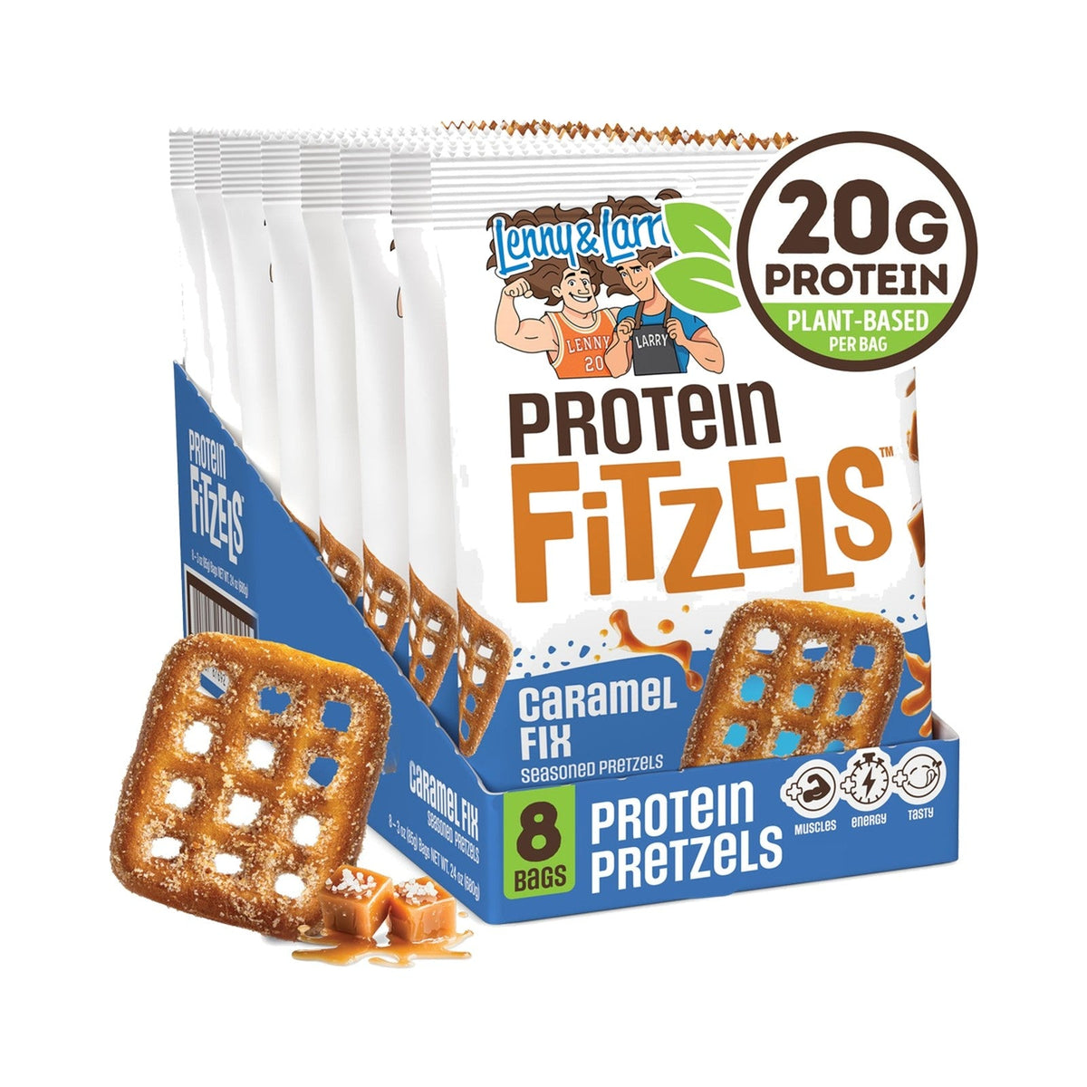 Lenny & Larry's Pretzels Con Proteína Caramel Fix 8 Bolsas