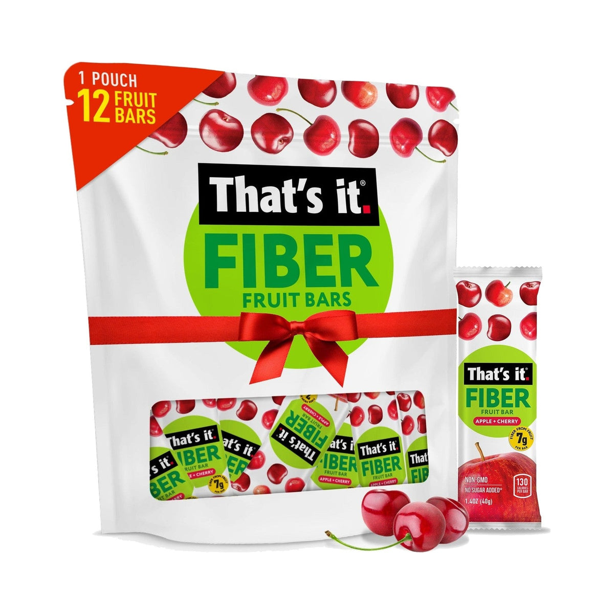 That's it. Barras De Fruta Con Fibra Manzana Y Cereza 12 Piezas