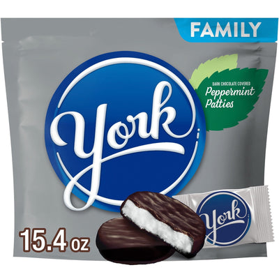 York Dark Chocolate Peppermint Paquete Familiar 437 g