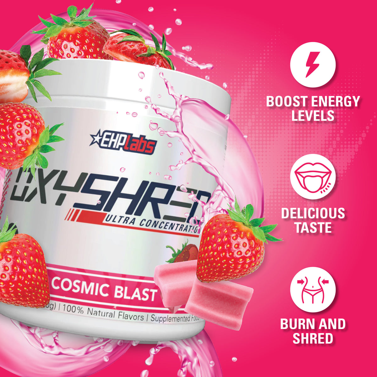 EHP LABS OxyShred preentreno Cosmic Blast 33 porciones