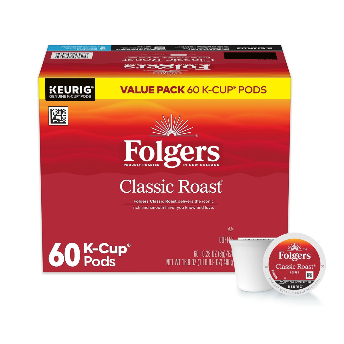 Café Folgers Classic Roast K-Cup 60