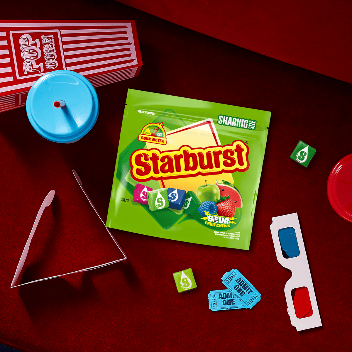 Regalo Starburst Caramelos Ácidos 442g X2