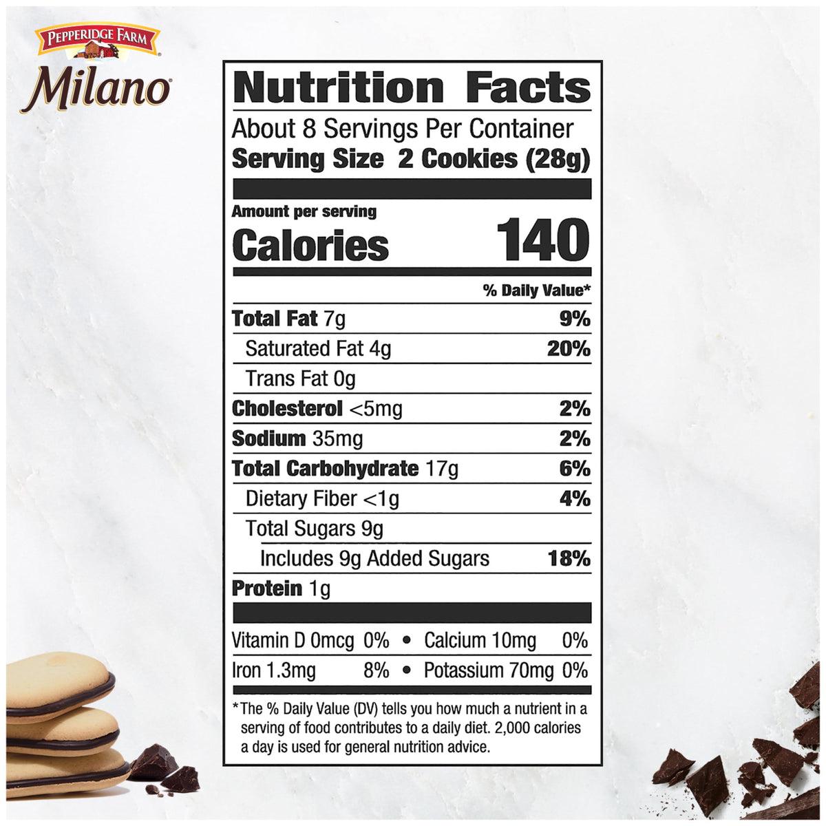 Regalo Pepperidge Milano Doble Choc Oscuro 213g X2
