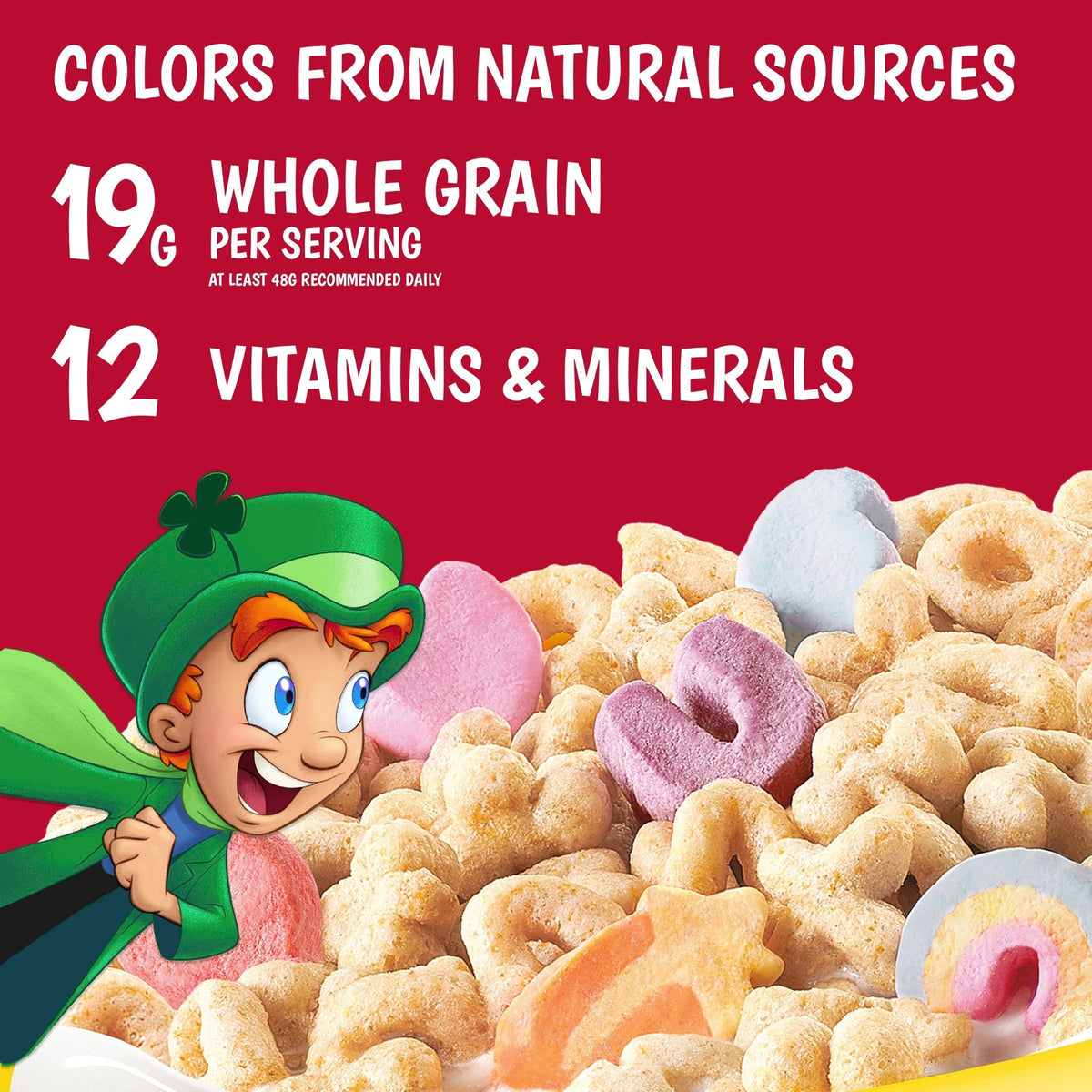 Lucky Charms Cereal con Malvaviscos Tamaño Familiar 527 g