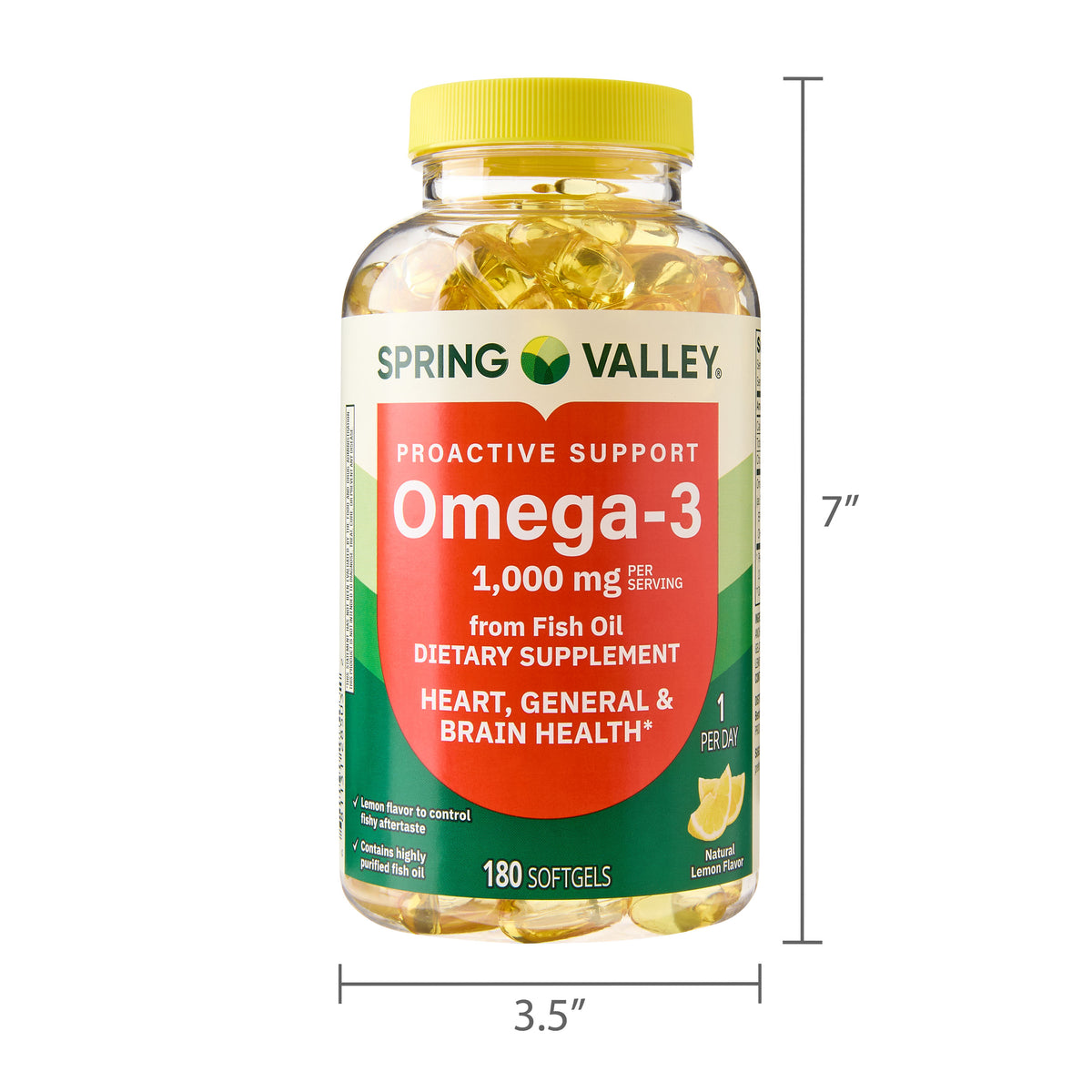 Spring Valley Proactive omega 3 1000 mg 180 cápsulas