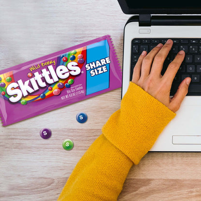 Regalo SKITTLES Dulces Ácidos 113g X4