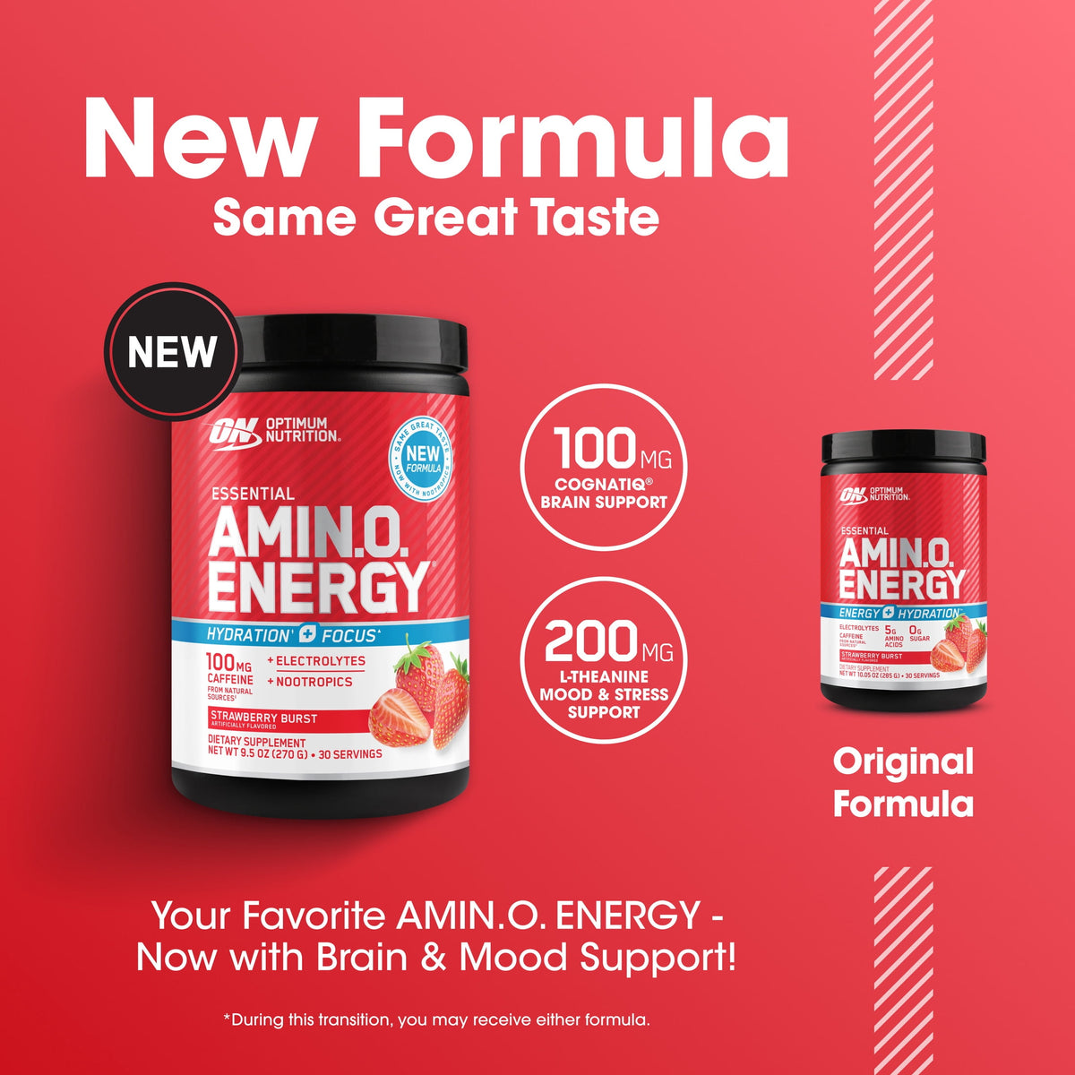 Optimum Nutrition Amino Energy Hydration Fresa 270 g