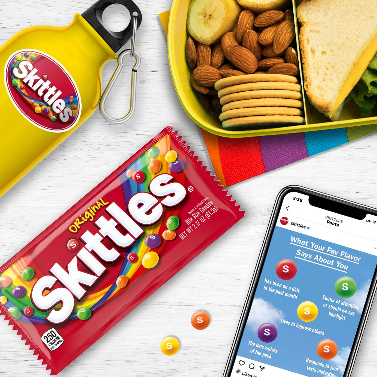 Regalo SKITTLES Dulces Originales 62g X4