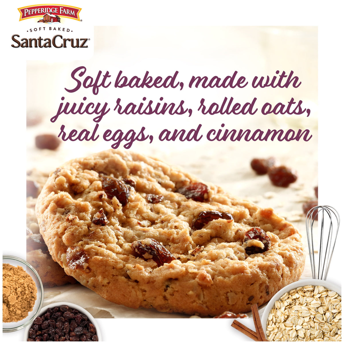 Regalo Pepperidge Santa Cruz Avena Pasas 244g X2
