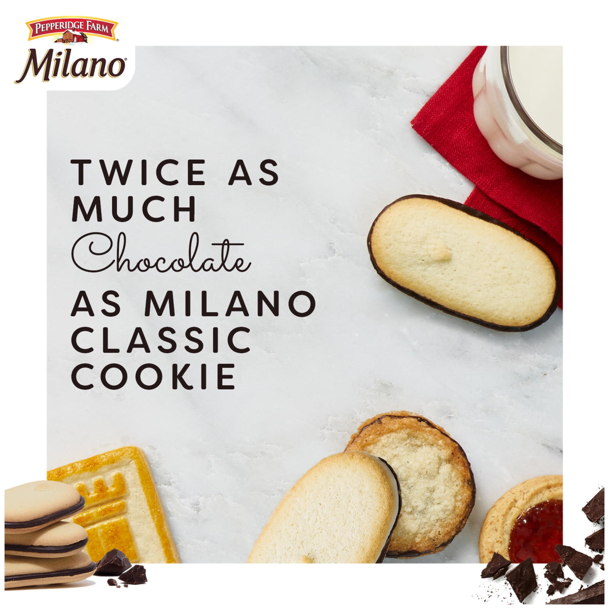 Regalo Pepperidge Milano Doble Choc Oscuro 213g X2