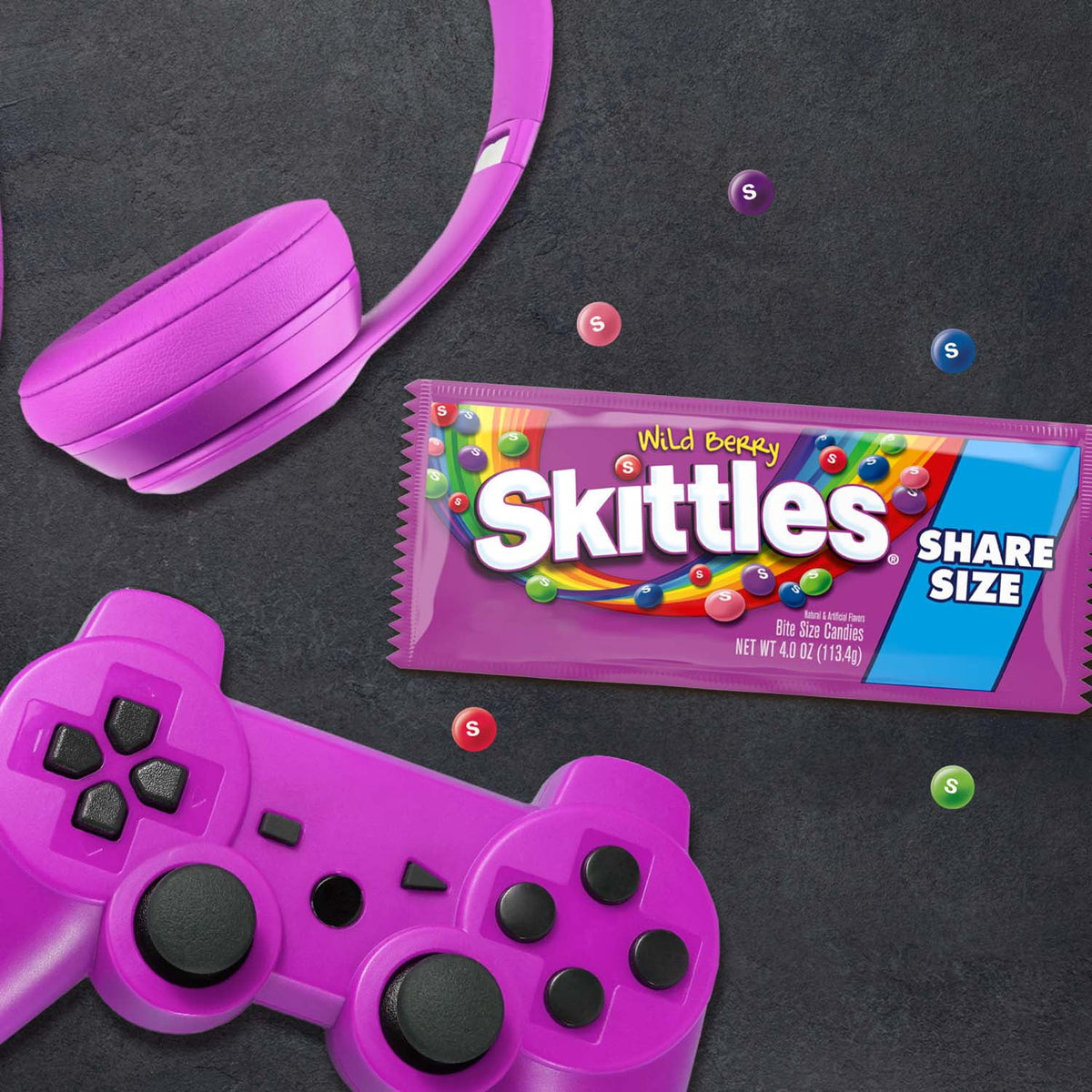Regalo SKITTLES Dulces Ácidos 113g X4