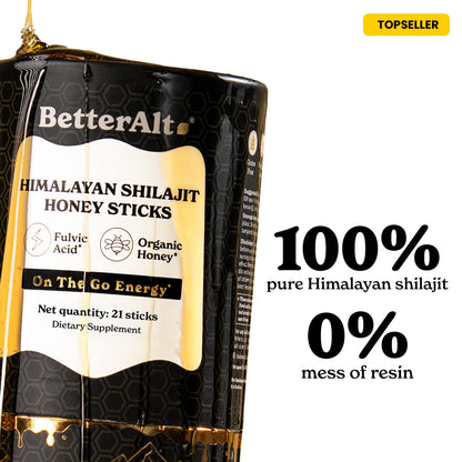 Better Alt Shilajit Con Miel 21 Sobres