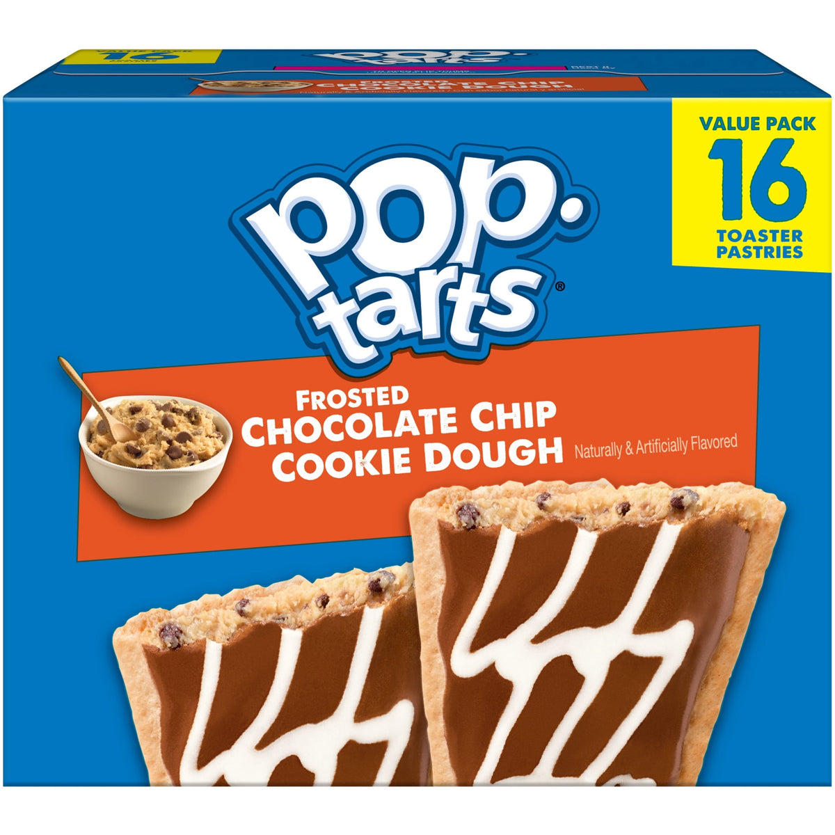 Pop-Tarts Chocolate Chip Cookie Dough 8 Cajas De 16