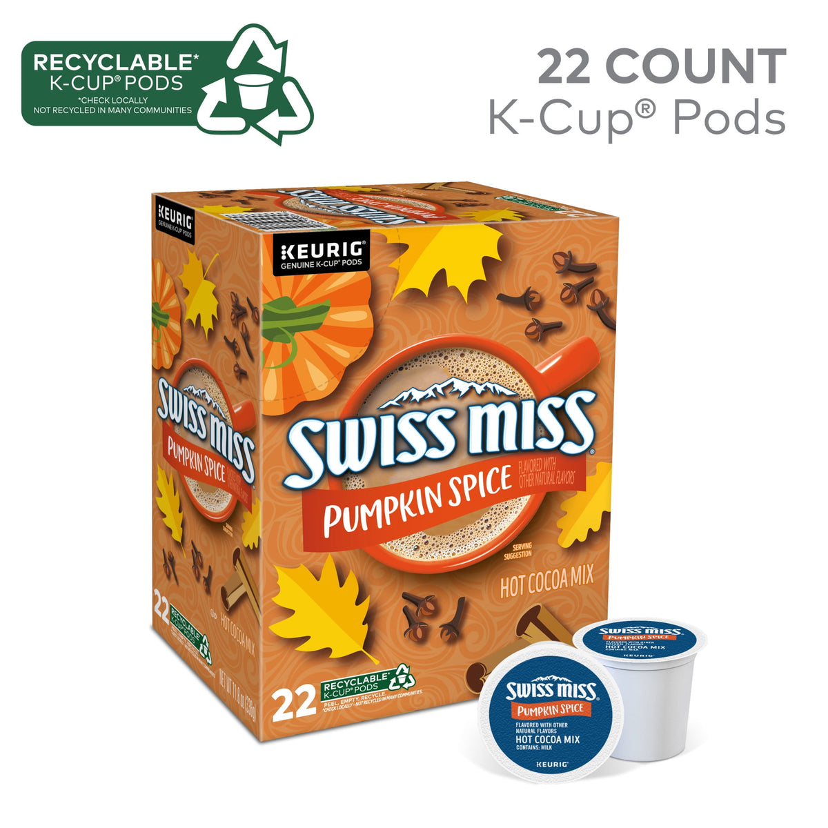 Chocolate Swiss Miss Calabaza K-Cup 22
