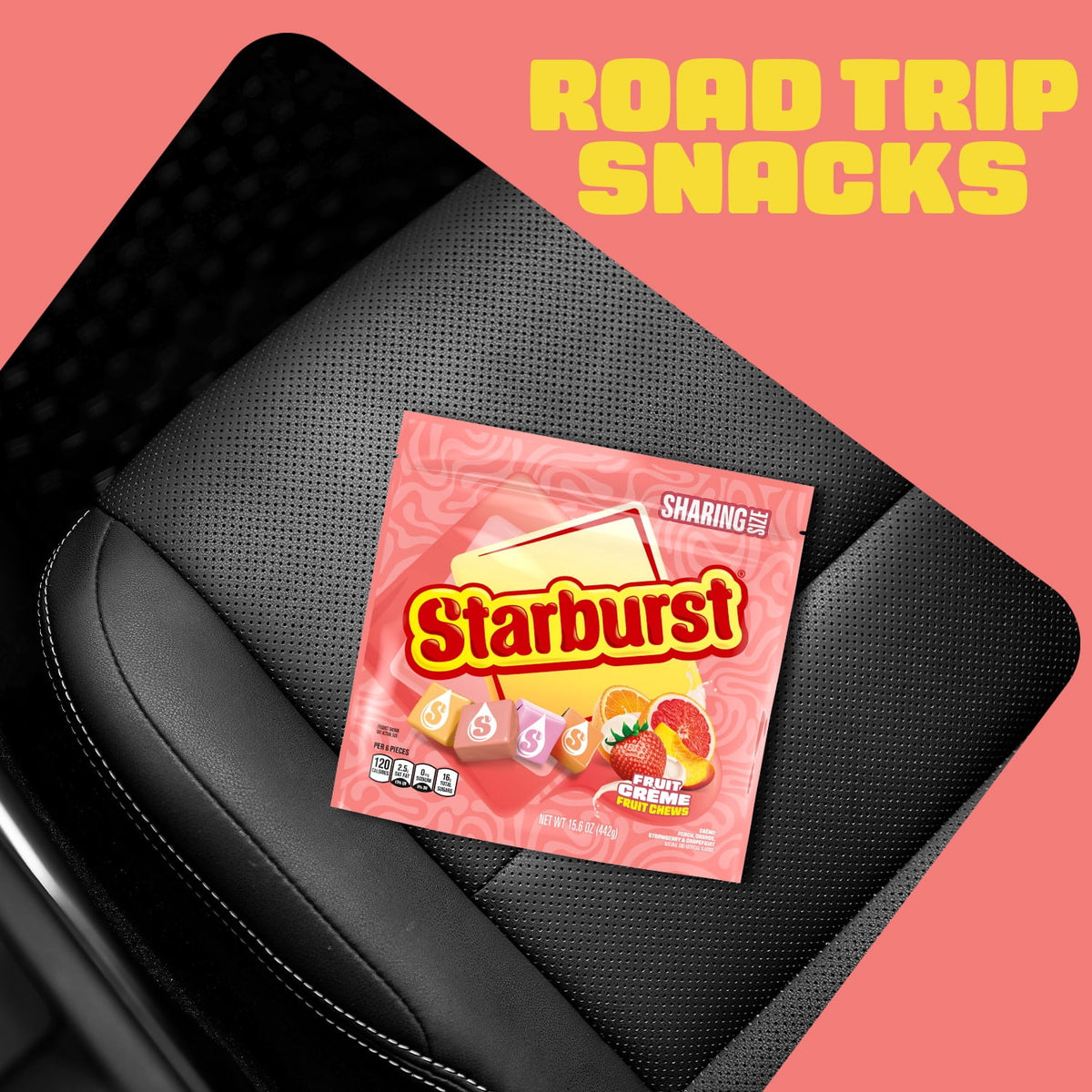 Regalo Starburst Caramelos Frutas Crema 442g X2