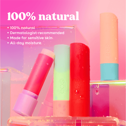 Eos Bálsamo Labial Sandía Y Lichi 2 Piezas Paquete De 3