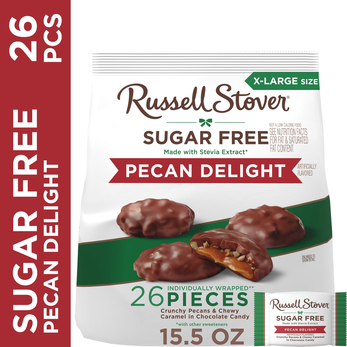 Regalo Russell Stover Chocolates Sin Azúcar Nuez 439g X2