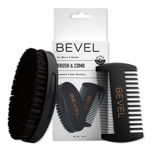 Bevel Kit Premium De Peine Y Cepillo Para Barba