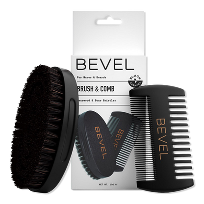 Bevel Kit Premium De Peine Y Cepillo Para Barba