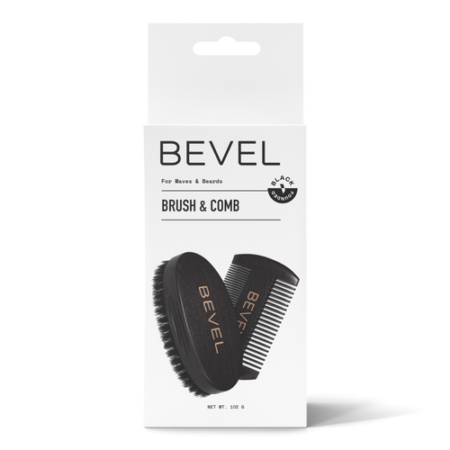 Bevel Kit Premium De Peine Y Cepillo Para Barba