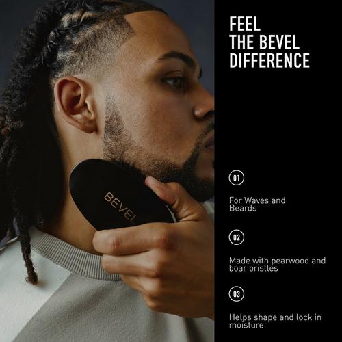 Bevel Kit Premium De Peine Y Cepillo Para Barba