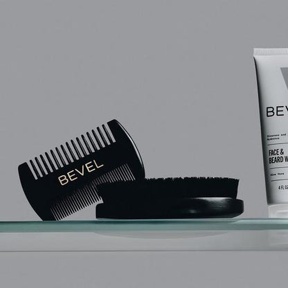 Bevel Kit Premium De Peine Y Cepillo Para Barba