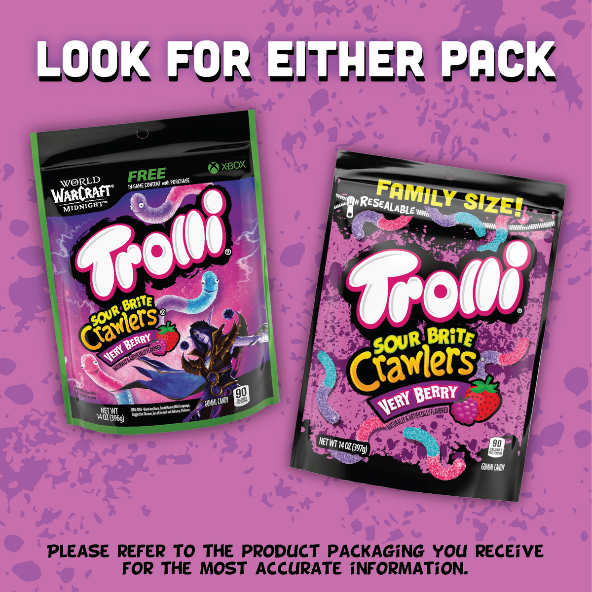 Trolli Sour Brite Crawlers Very Berry Gusanitos 397 g