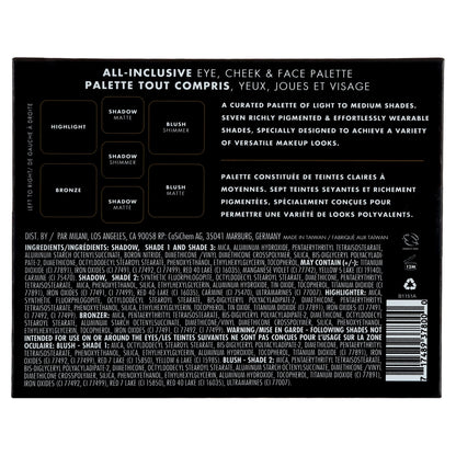 Milani All Inclusive Paleta Ojos Mejillas y Rostro