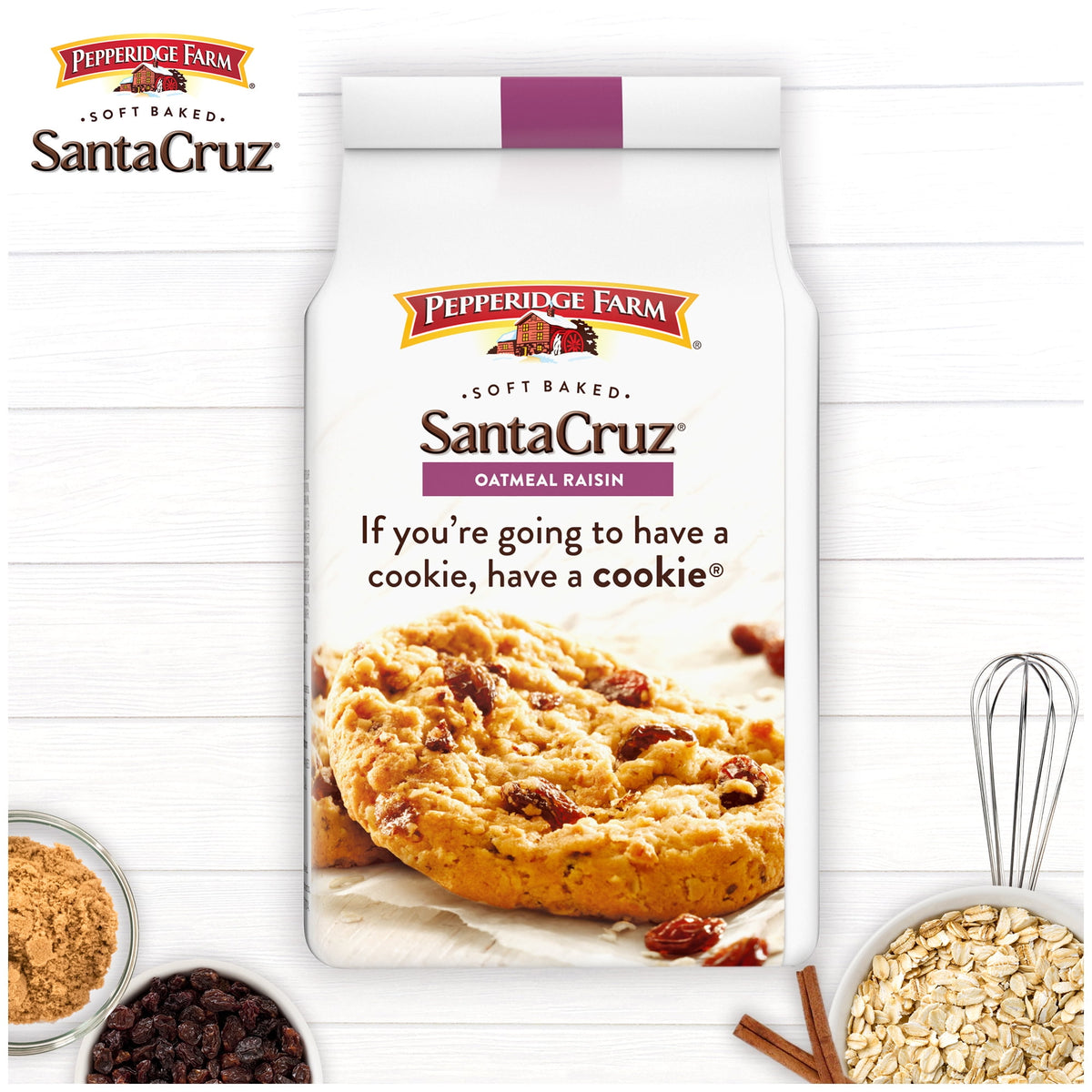 Regalo Pepperidge Santa Cruz Avena Pasas 244g X2