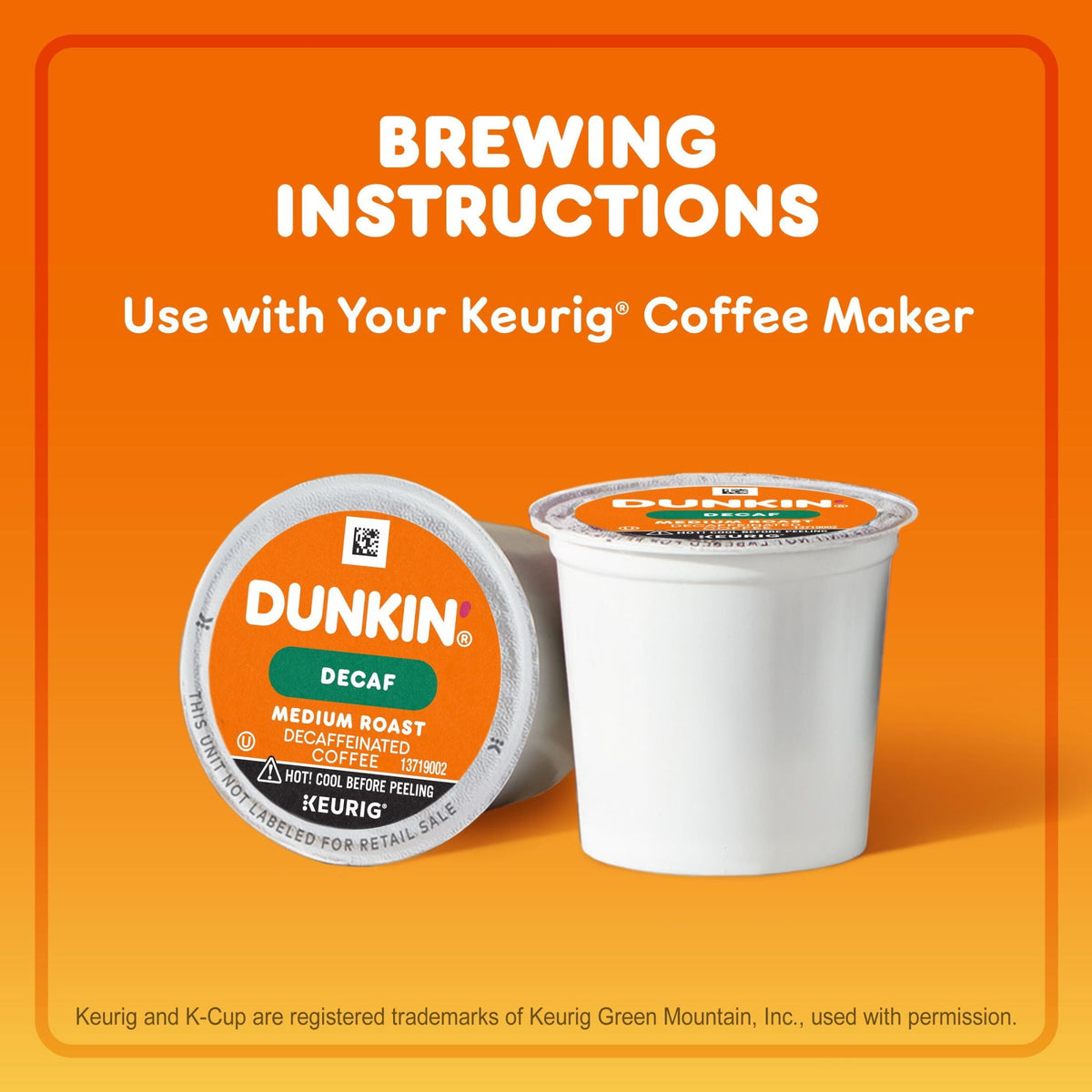 Café Dunkin Descafeinado K-Cup 22 Pack 2