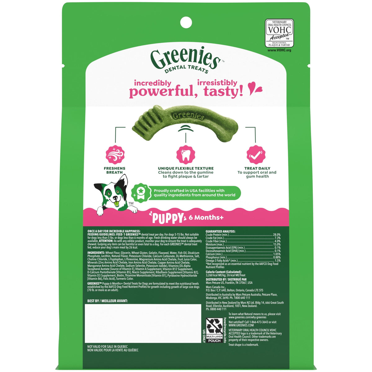 Premios Greenies Cachorro Pollo Teenie 43 Piezas Pack 2