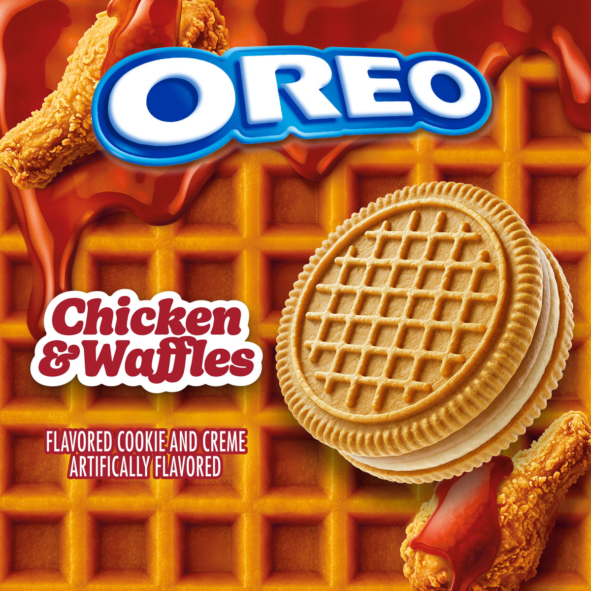 Regalo OREO Galletas Pollo Waffles 303g X2
