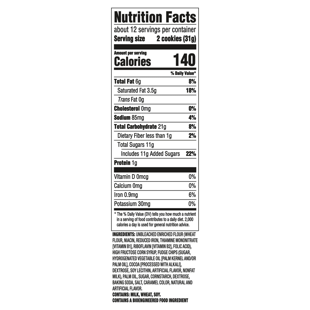Chips Ahoy! Chewy Fudgy Galletas Suaves 369 g