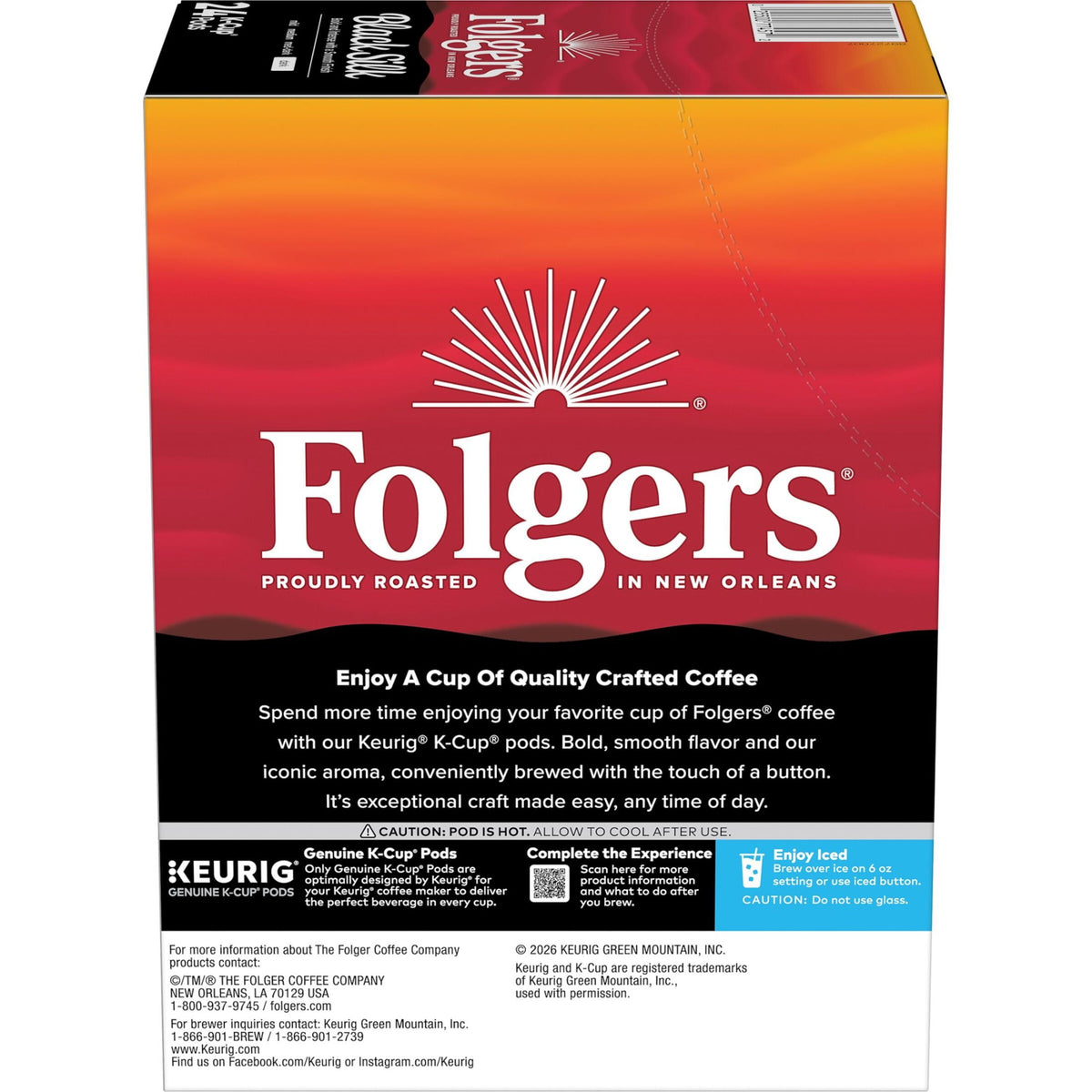 Café Folgers Black Silk K-Cup 24 Pack 2
