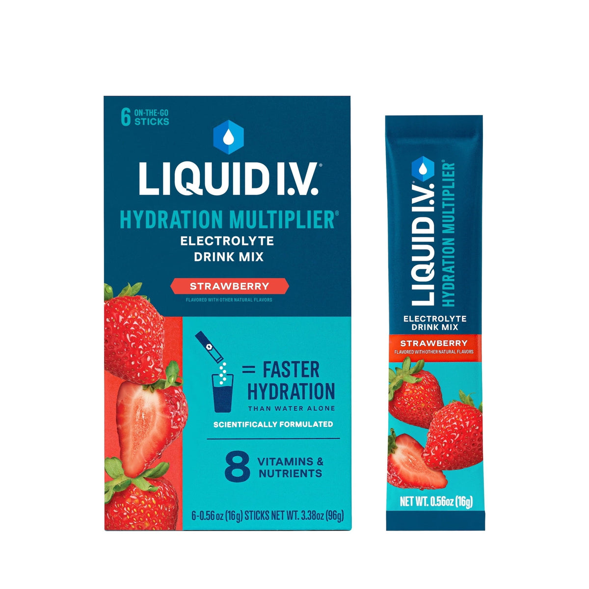 Liquid I.V. Fresa Electrolitos 6 Sobres