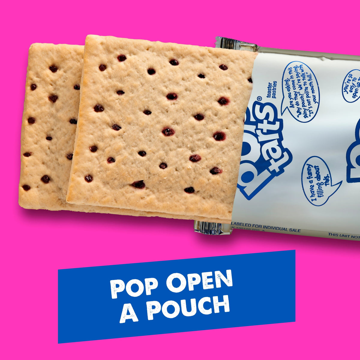 Pop-Tarts Blueberry Sin Glaseado 16 Piezas Paquete De 3