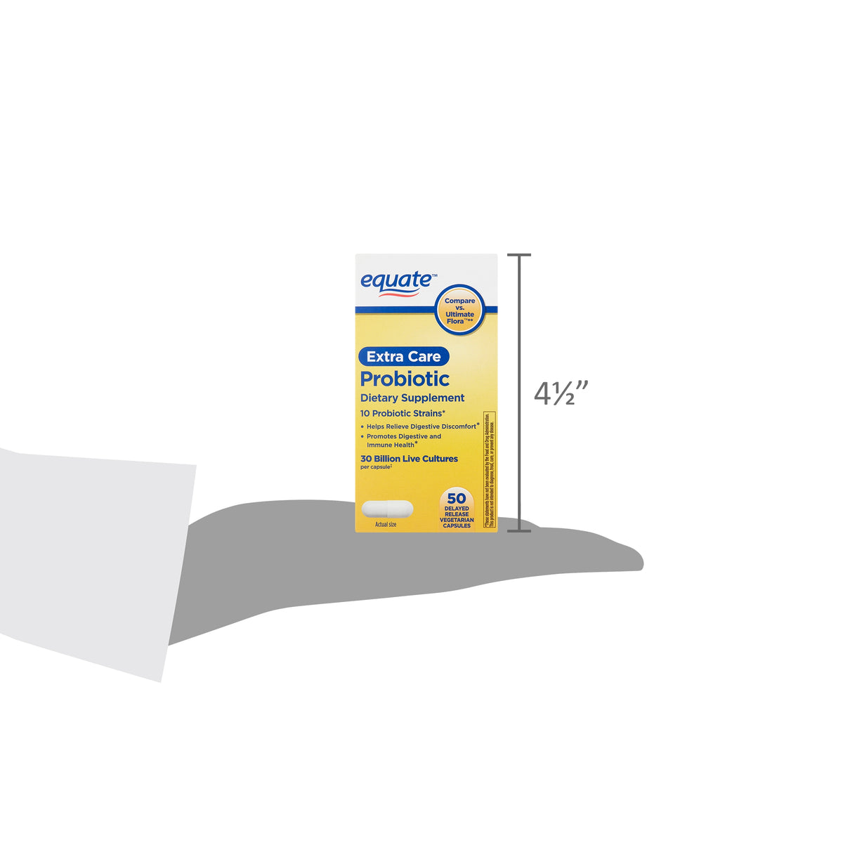 Equate Extra Care probiótico liberación retardada 50 ct