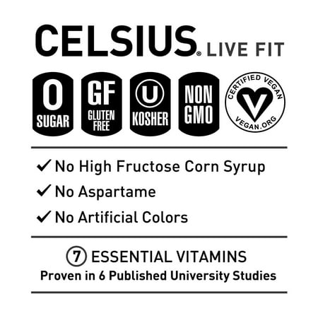 CELSIUS bebida gasificada Cherry Cola 12 latas de 12 fl oz
