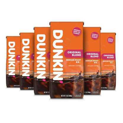 Dunkin Original Blend café molido 6 bolsas de 12 oz
