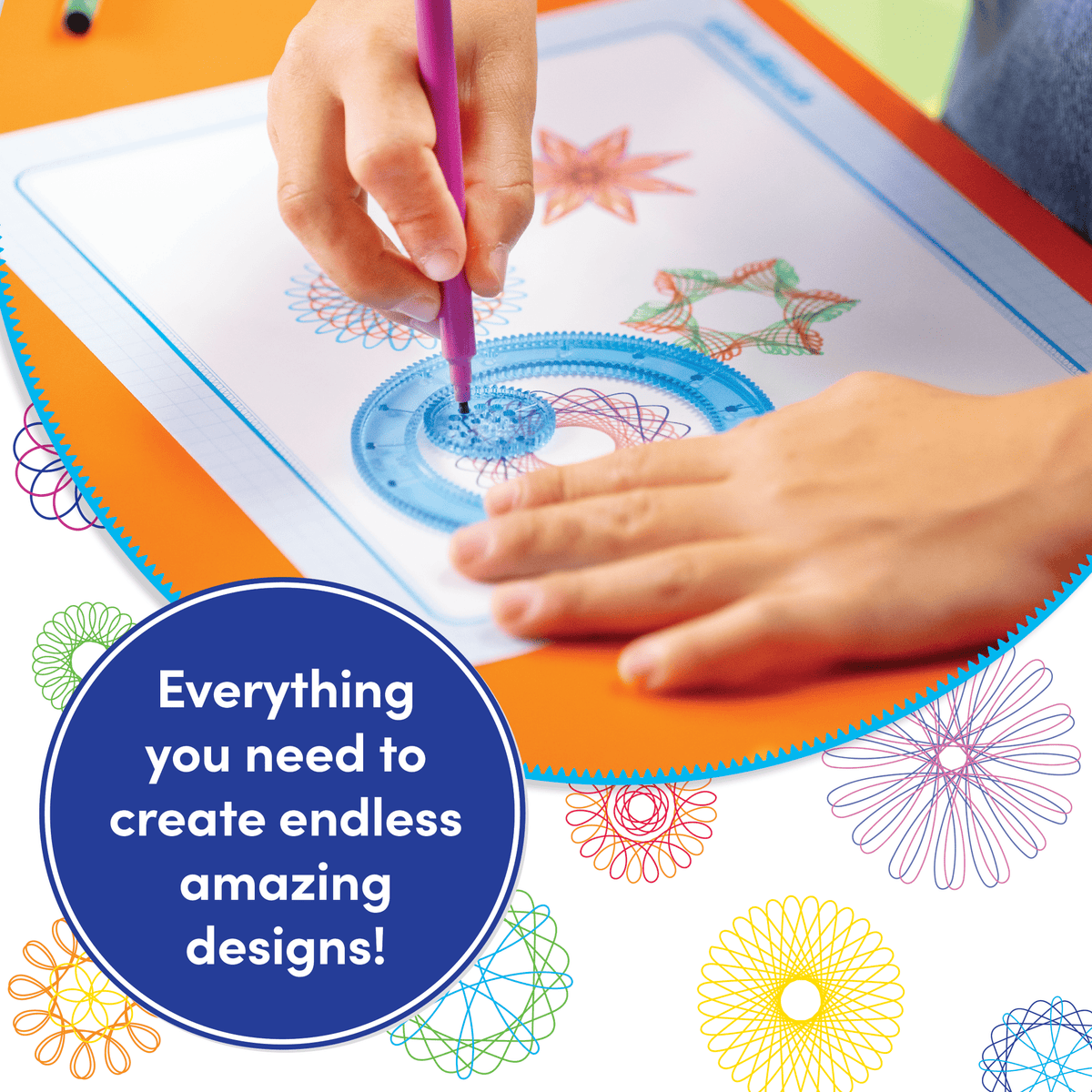 Spirograph Kit De Dibujo Original Con Plumones