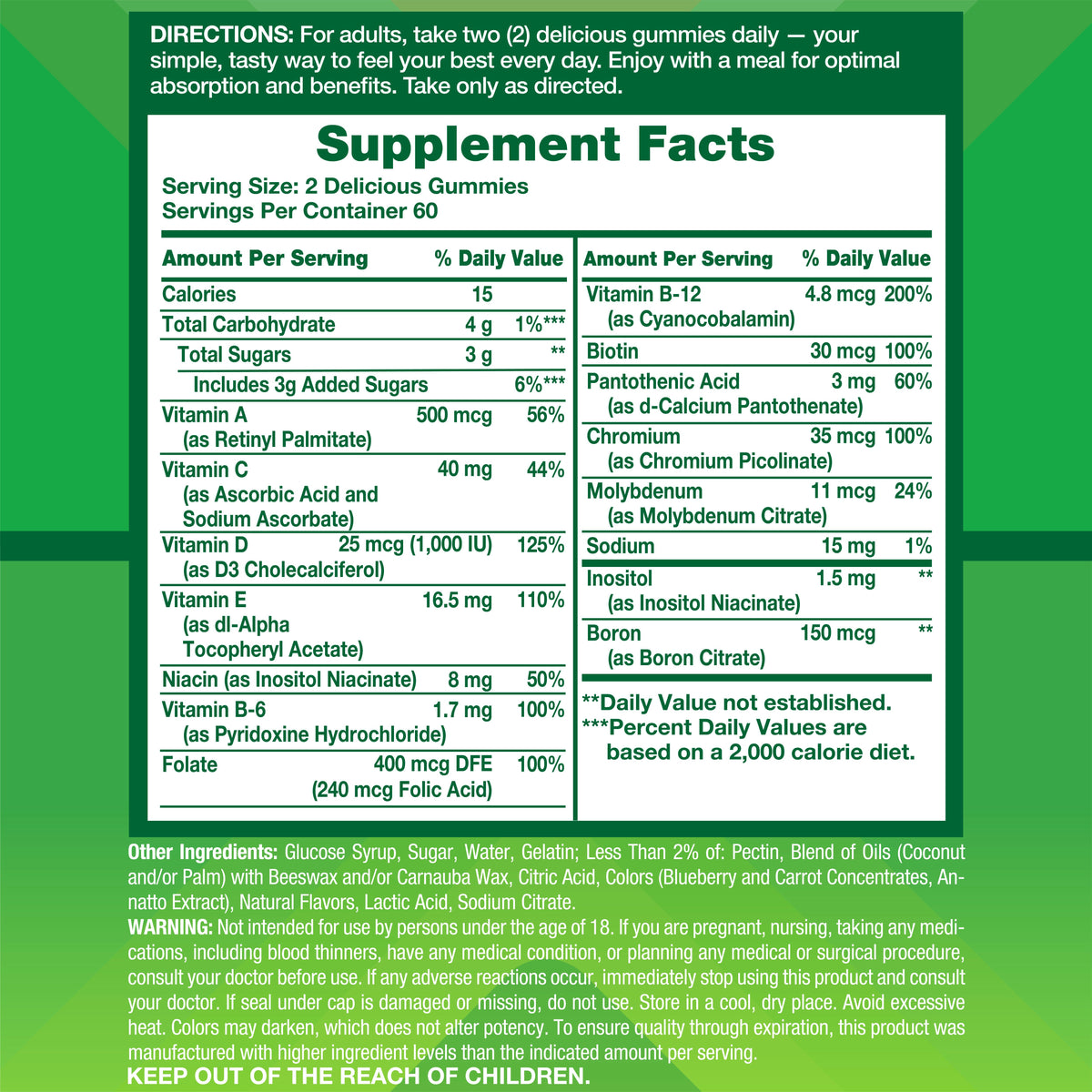 Vitafusion MultiVites multivitamínico adultos 120 ct