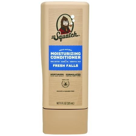 Dr. Squatch Mens Hair Moisturizing Conditioner, Natural Sulfate Free Hydrating Conditioner for Men, Fresh Falls, 11 fl Oz