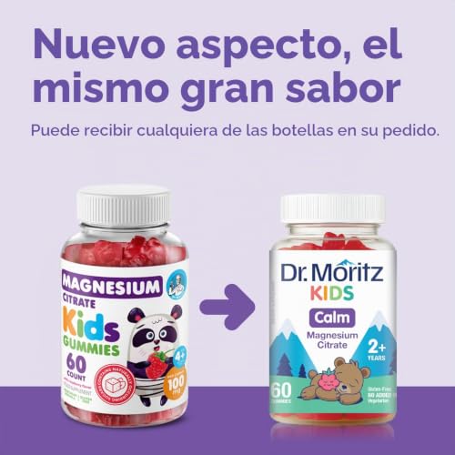 Dr Moritz Magnesio Infantil Sin Azúcar 2 Frascos 60 C/u