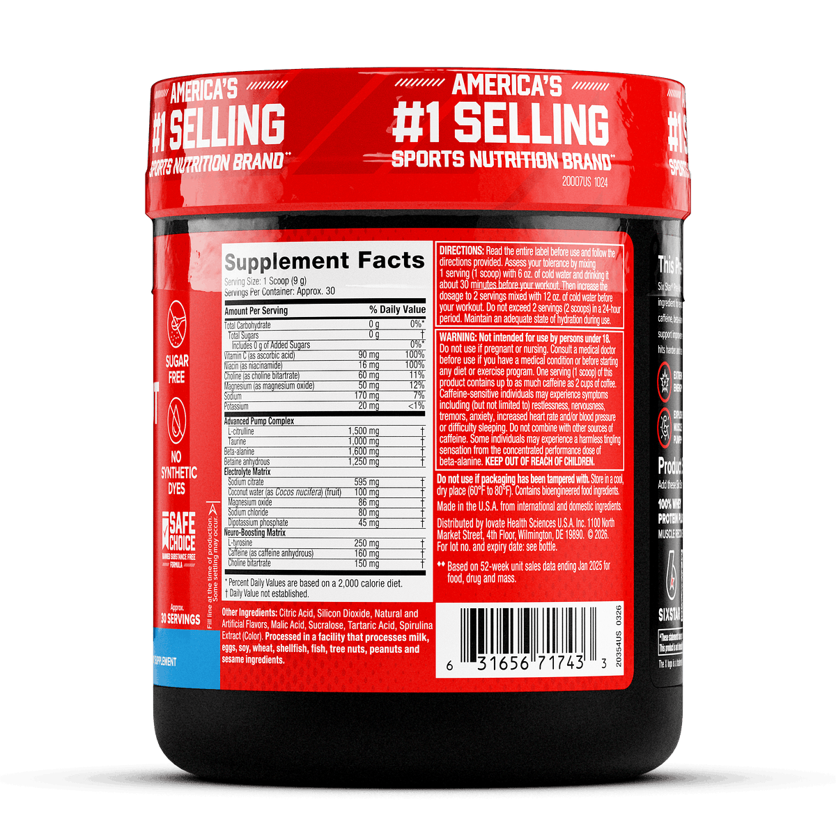 Six Star Pre Entreno Explosion 2.0 Icy Rocket Freeze 277 g