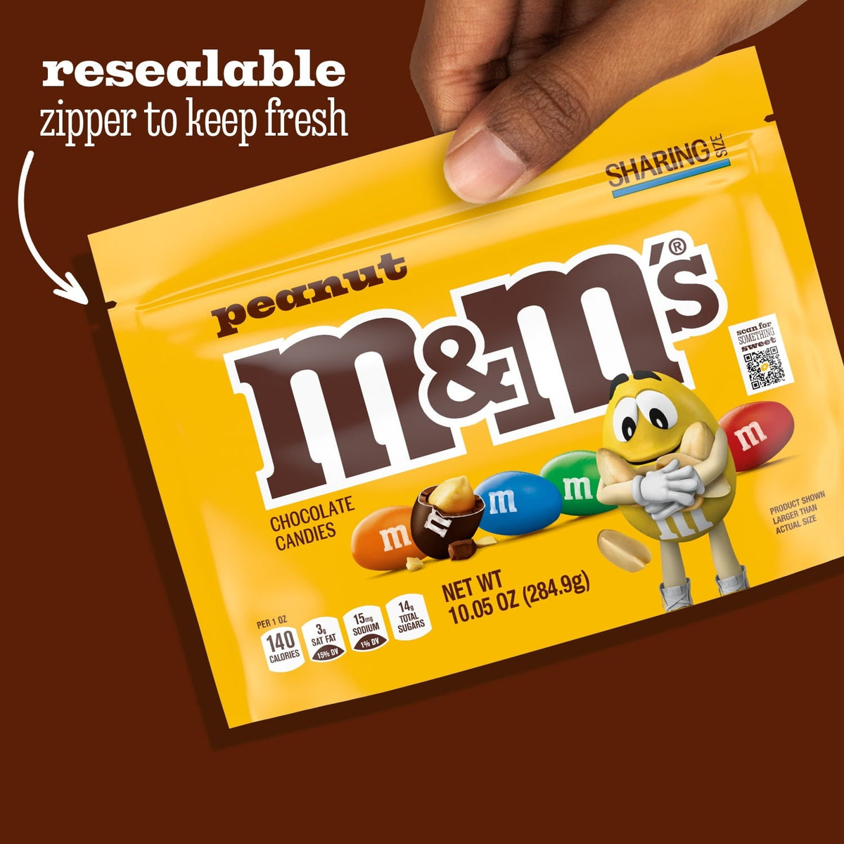M&M's Cacahuate Bolsa para Compartir 285 g